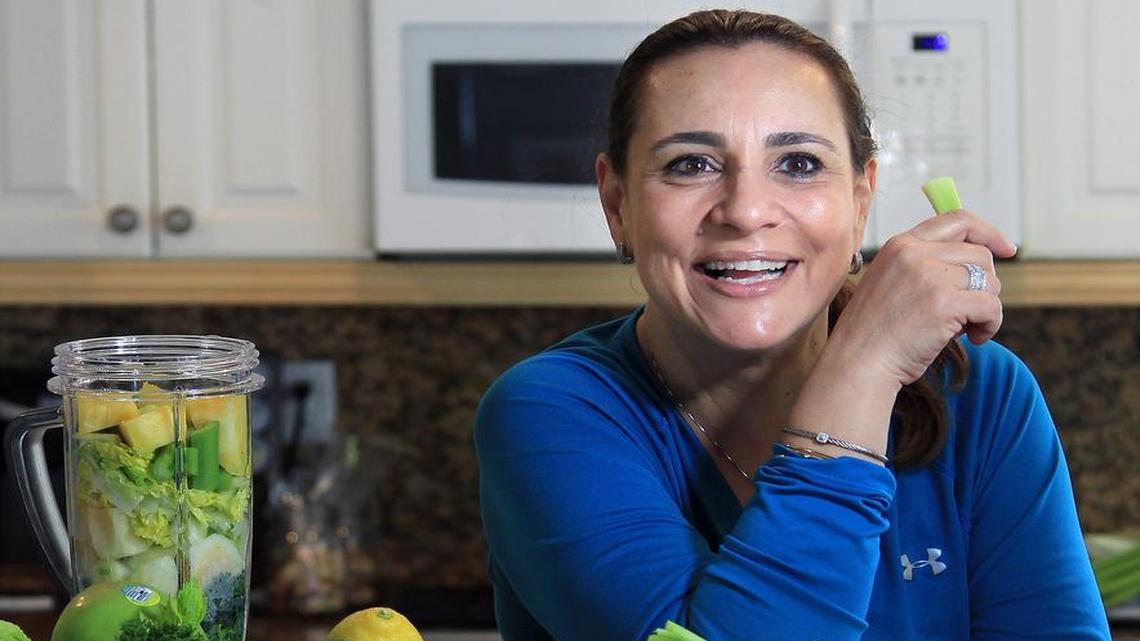 Teresa Perez, 50, lost more than 60 pounds in four years by following a heart-healthy diet and exercise regimen. The changes have helped control her blood pressure and cholesterol. ‘I am feeling better,’ she says.