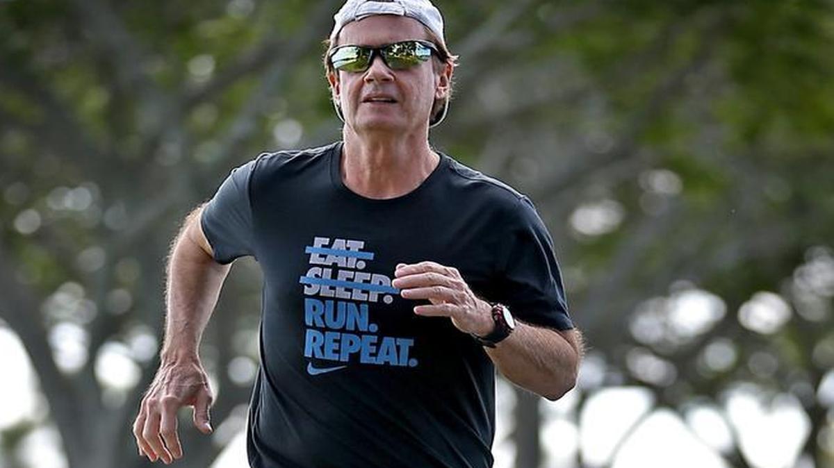 Dennis Hengge, who will be 65 in May, runs near his Pembroke Pines home on Sunday, Feb. 12, 2017. Dennis was a longtime marathon runner when he started feeling shortness of breath and noticed his heart was sustaining a fast rate even after he’d stopped running. He learned he had superventricular tachycardia, an extremely rapid heart rhythm that renders the heart unable to pump blood and can lead to cardiac arrest. After getting treated at Memorial Hospital, he has begun to run again.
