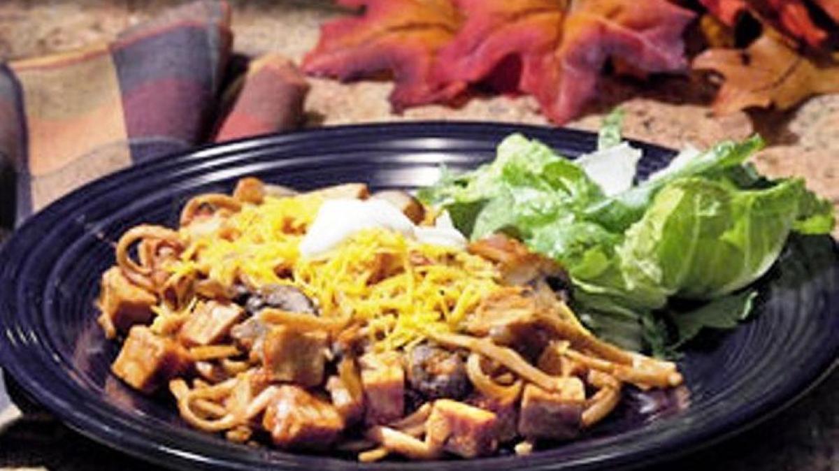 Turkey skillet casserole.