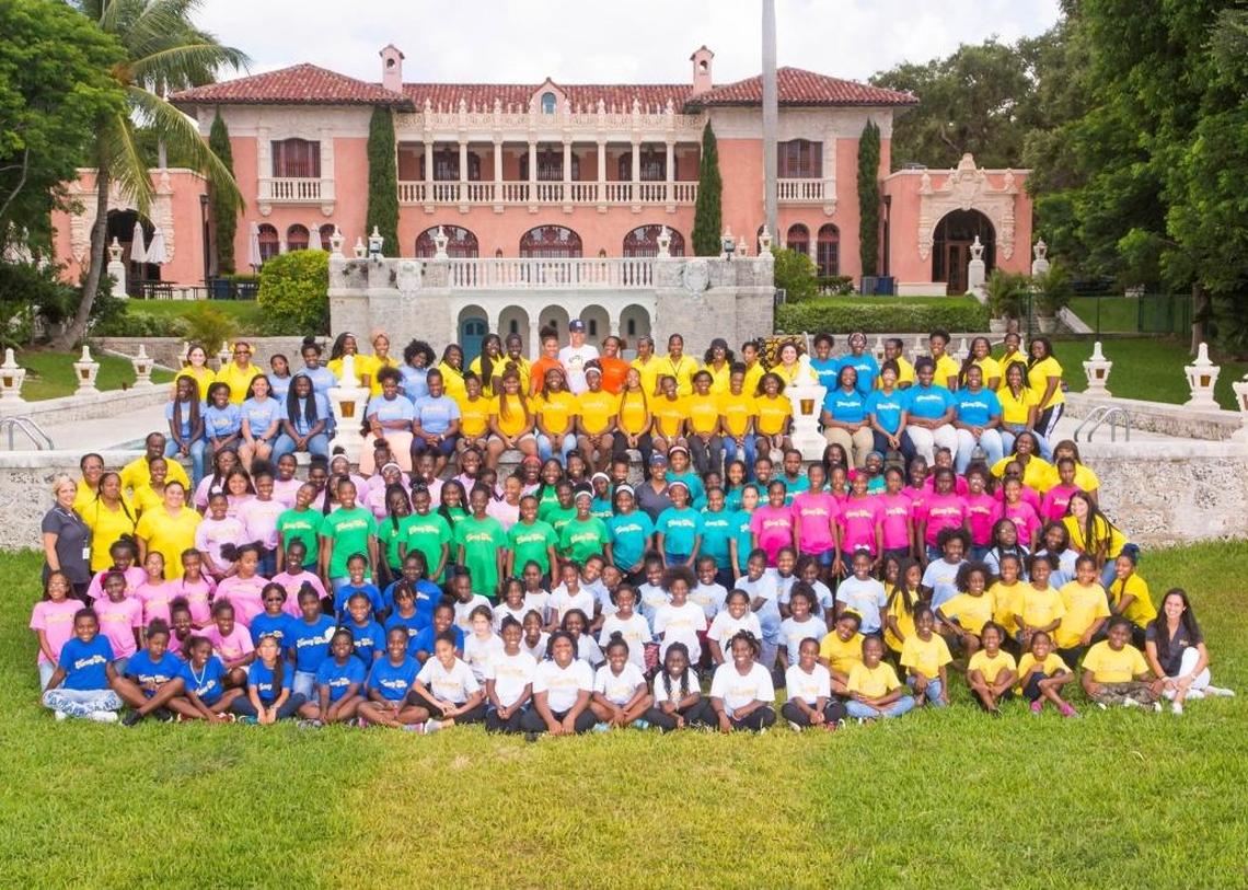 Campers at Camp Honey Shine, Carrollton School of the Sacred Heart in Coconut Grove, summer 2017.