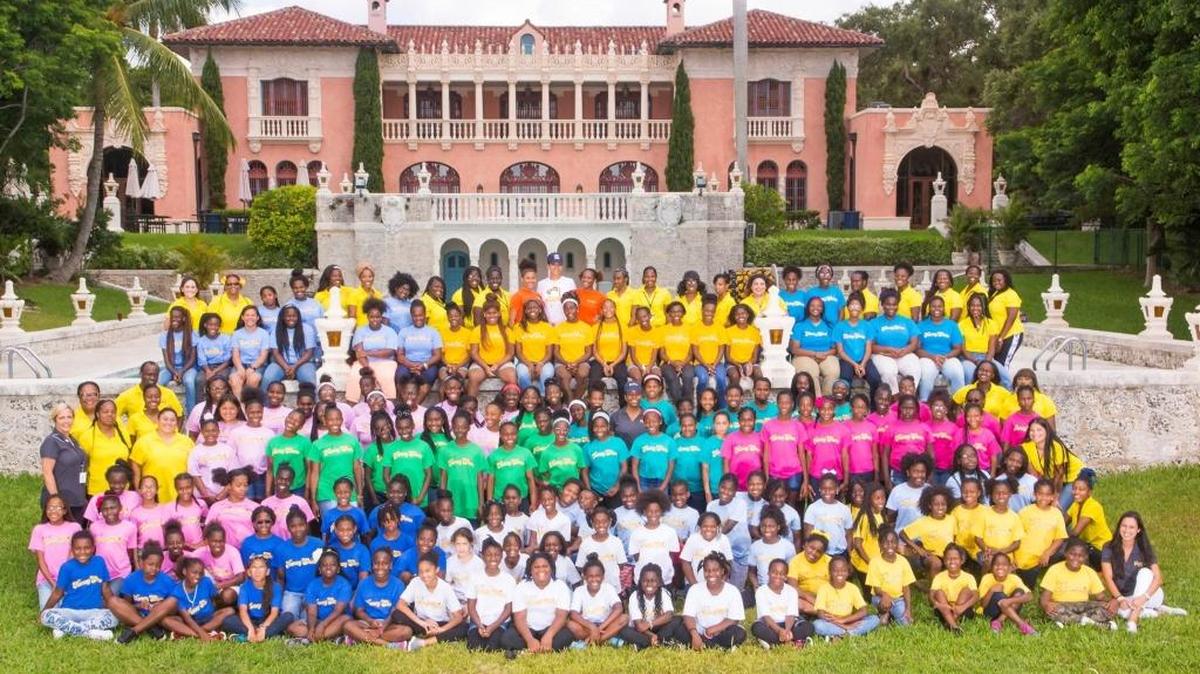 Campers at Camp Honey Shine, Carrollton School of the Sacred Heart in Coconut Grove, summer 2017.