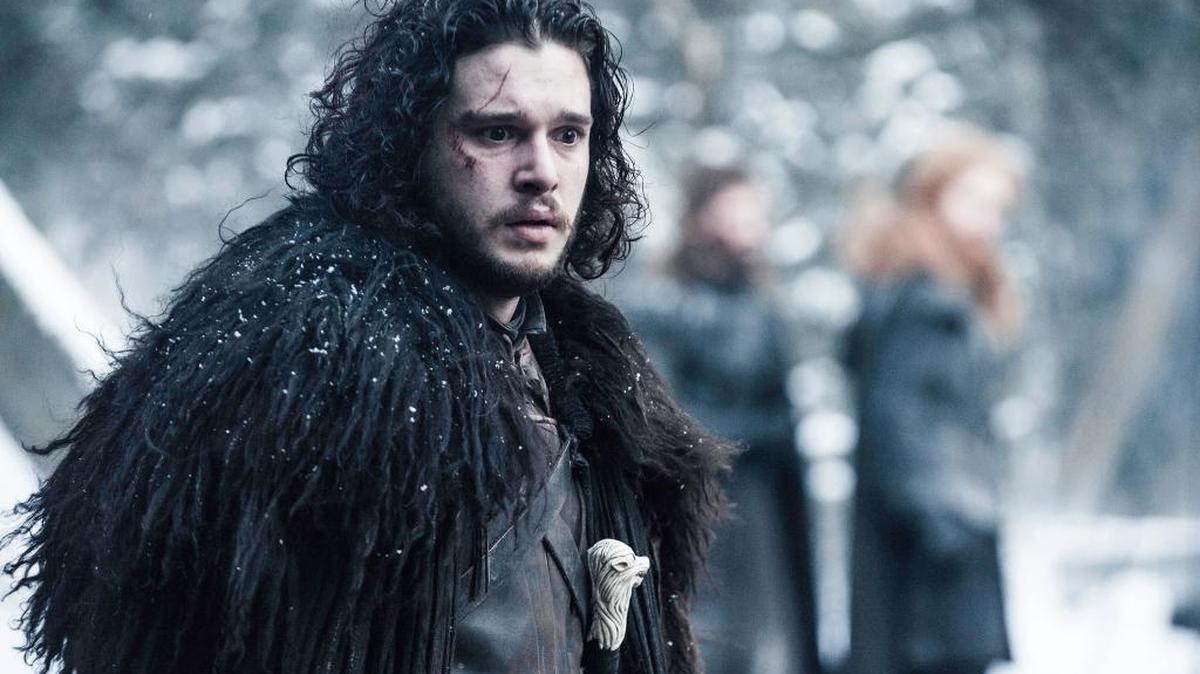Kit Harington en el papel de Jon Snow en una de las escenas finales de la quinta temporada de “Game of Thrones”.