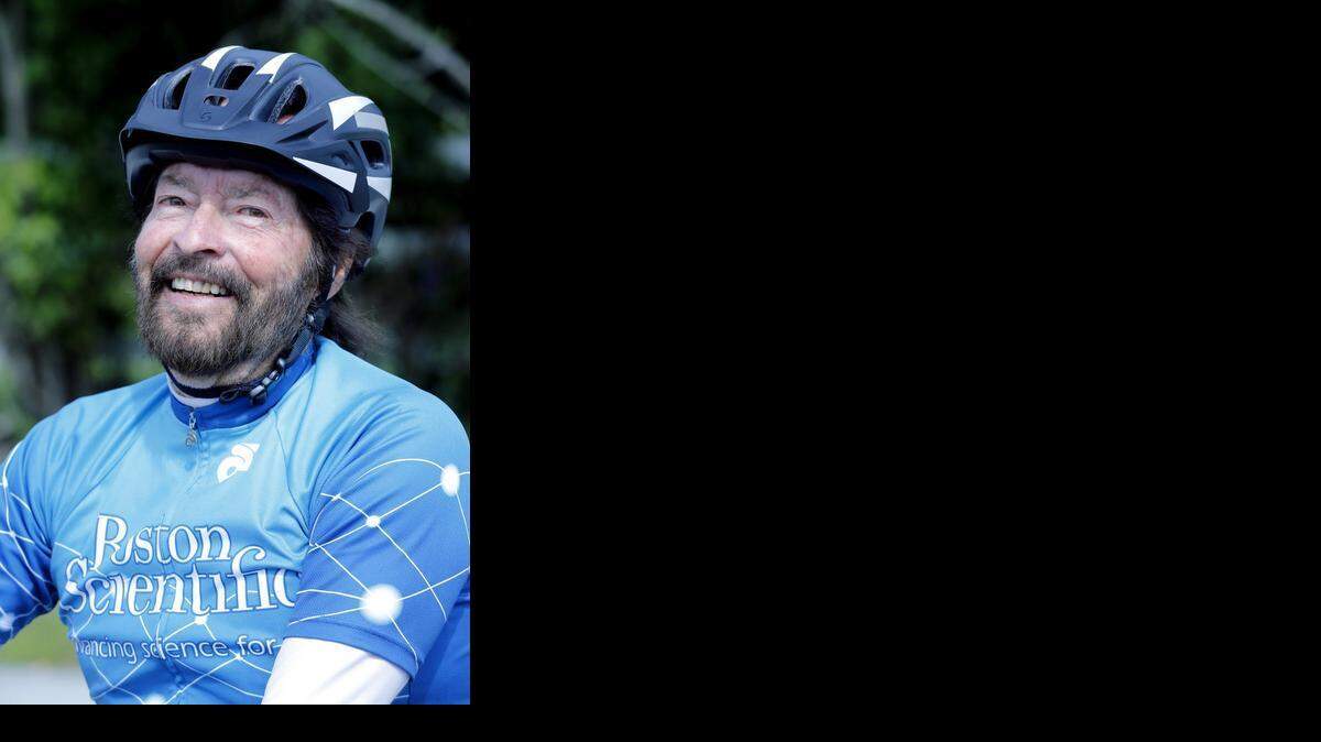 <cutline_leadin>‘PUSHING THE LIMITS’:</cutline_leadin> Bill Bogard, 76, bikes 150 miles a week. <252><137>After open-heart surgery, he had a pacemaker implanted in his chest in 2008. But when his pulse plummeted to below 35 during a race and he nearly crashed, he knew he needed further treatment. He underwent ablation — a burning of tissue to help prevent an irregular heartbeat — and had a new pacemaker put in last month. He is now back to cycling. His goal: complete a 250-mile race in April.<137><137><252><137>