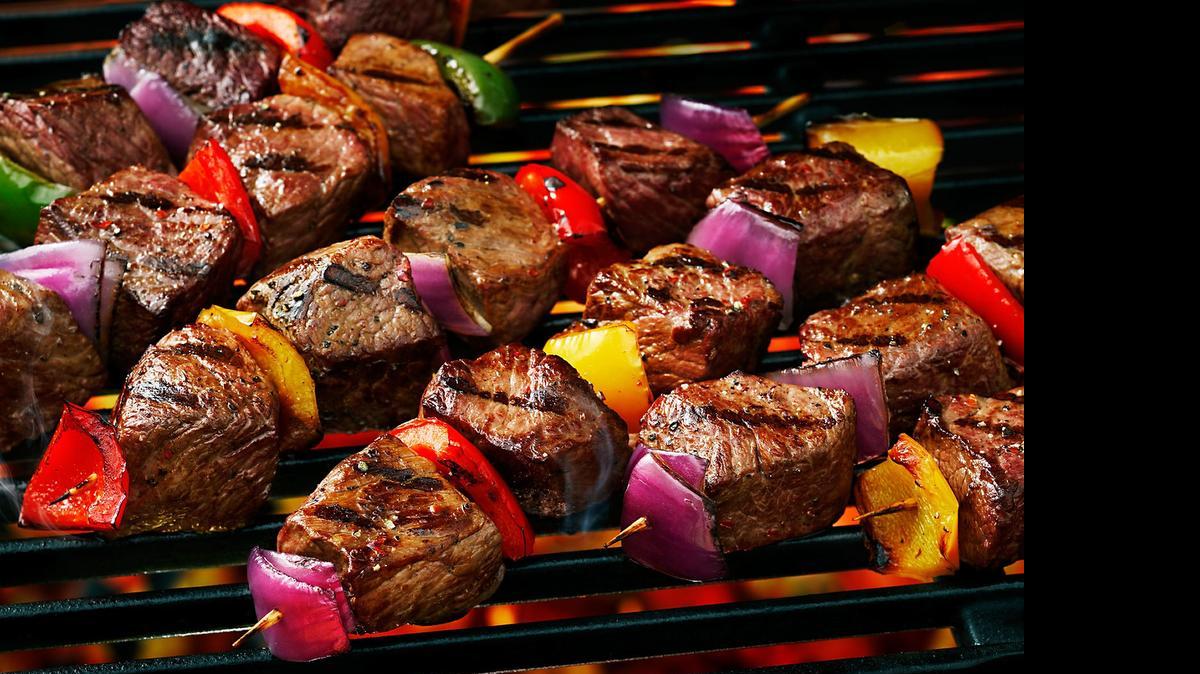 
For the whole family: Beef kabobs
