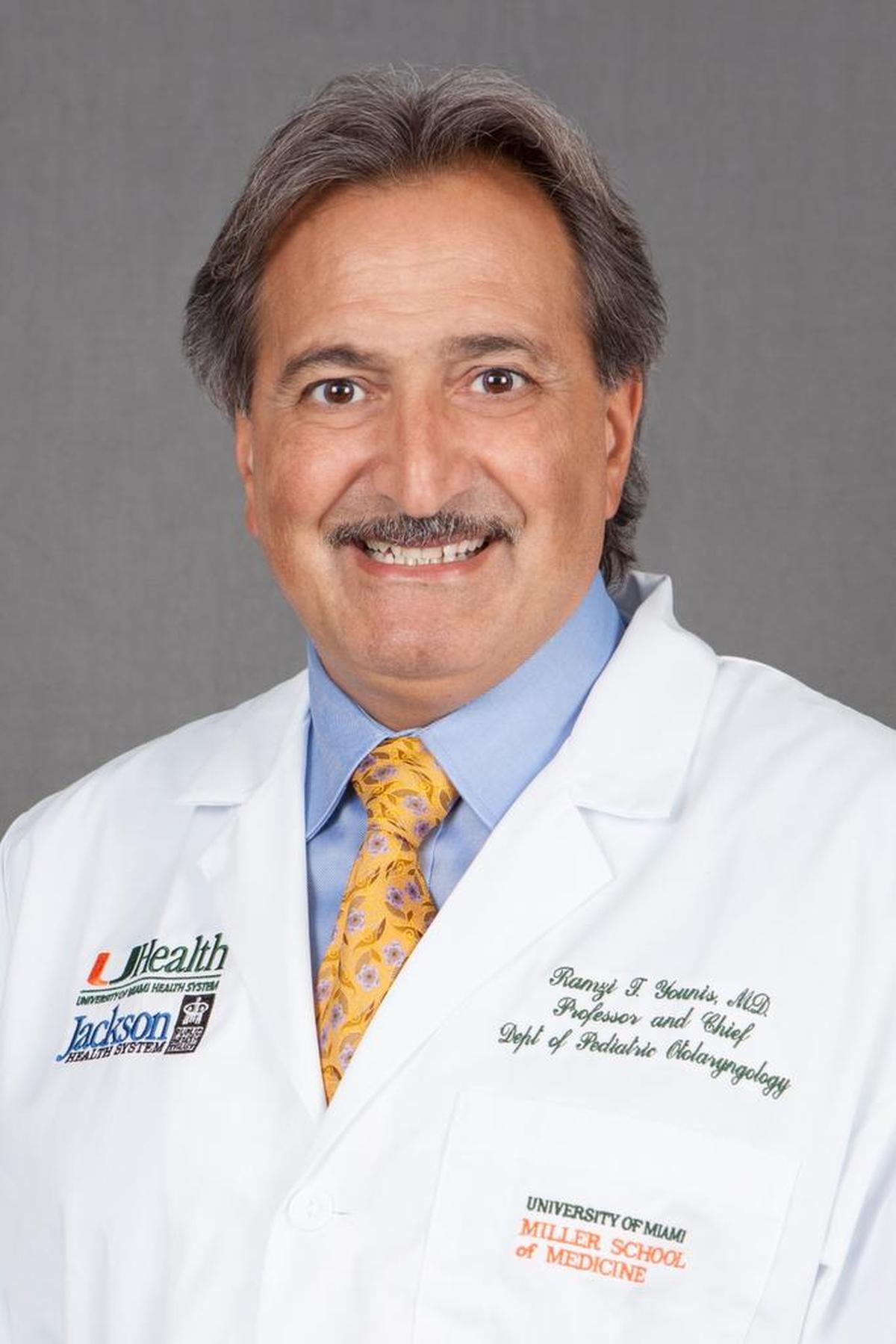 Ramzi Younis, M.D., is a pediatric ear, nose and throat expert at the University of Miami Health System.