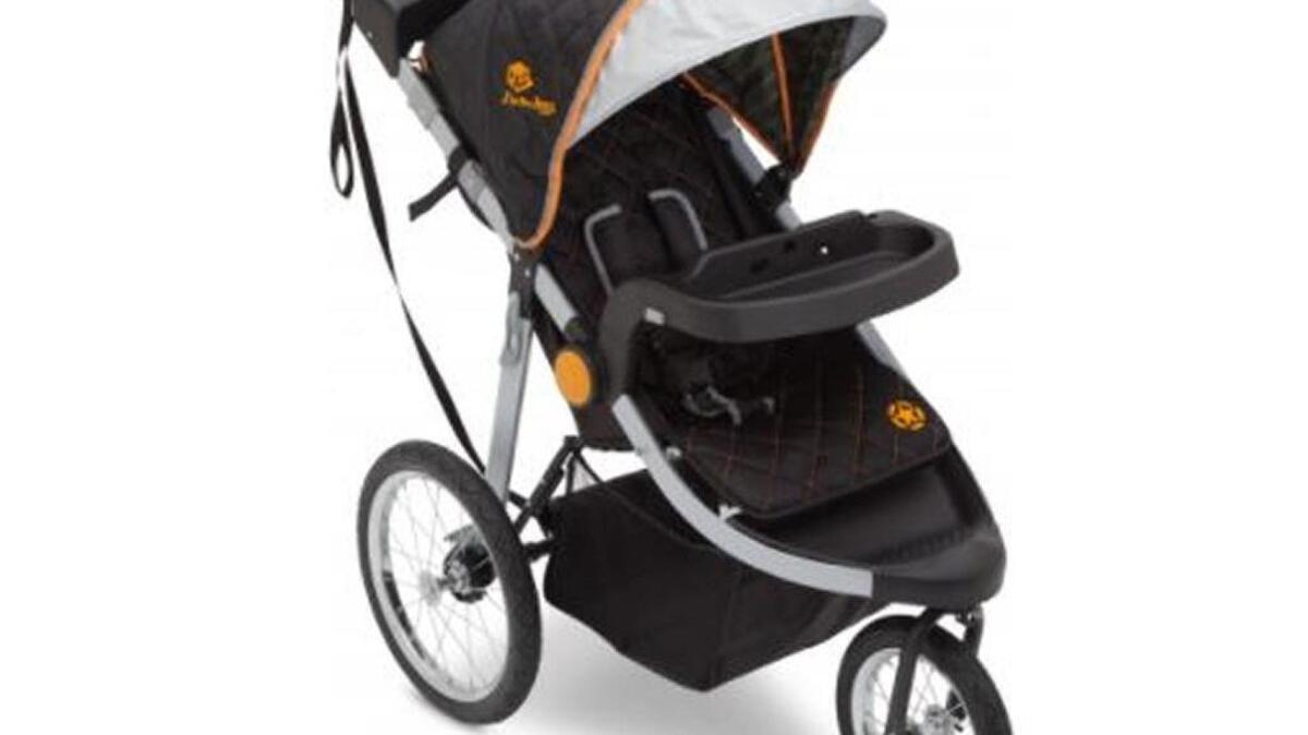 Delta recalled “J is for Jeep” stroller brand because a stroller leg bracket can break. One injury has been reported to the company.
