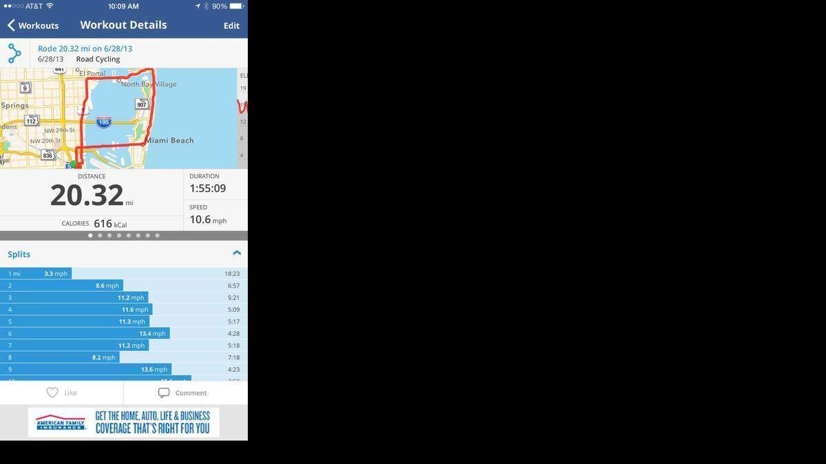 
MyMyFitness: MapMyFitness is a comprehensive but easy to use activity tracker that allows users the ability to log over 600 workouts including: running, cycling and hiking. 
