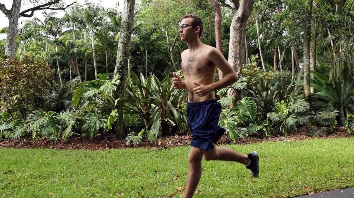 Gianluca Iacono was a rower at Gulliver Prep who had to have open heart surgery to correct a serious heart condition at age 15. Now 20, he runs, free dives and does yoga.