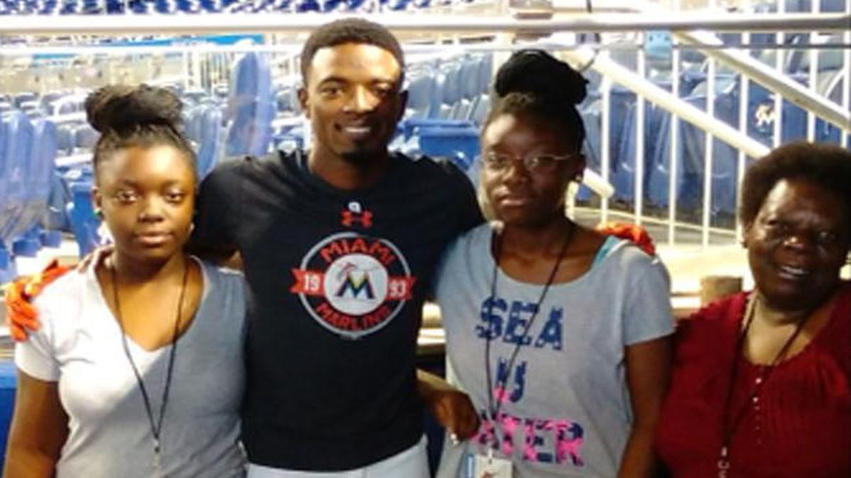 From left to right, Cornecia Clowers, Dee Gordon, Trinity Clowers and Ina Clowers (the girls' grandmother and legal guardian).