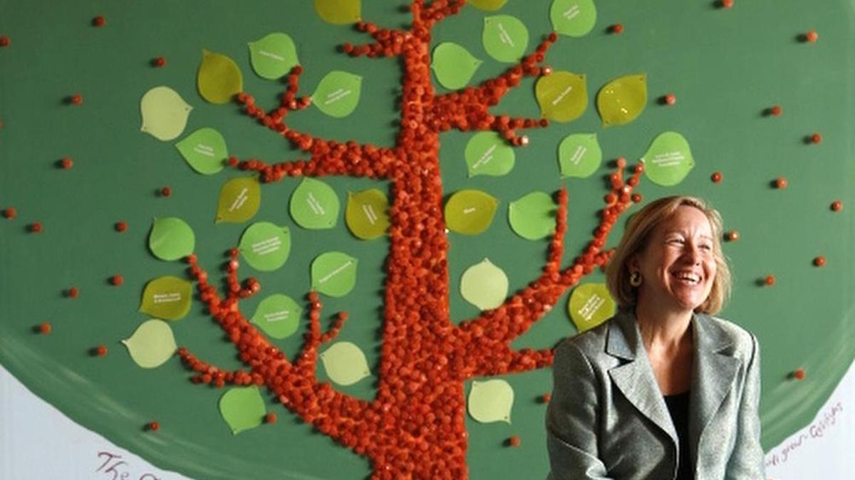 Linda Lecht, president of the Education Fund, is photographed inside the Ocean Bank Center for Educational Materials. The Ocean Bank Center for Educational Materials is a non-profit organization that provides free supplies for Miami-Dade County Public Schools teachers.