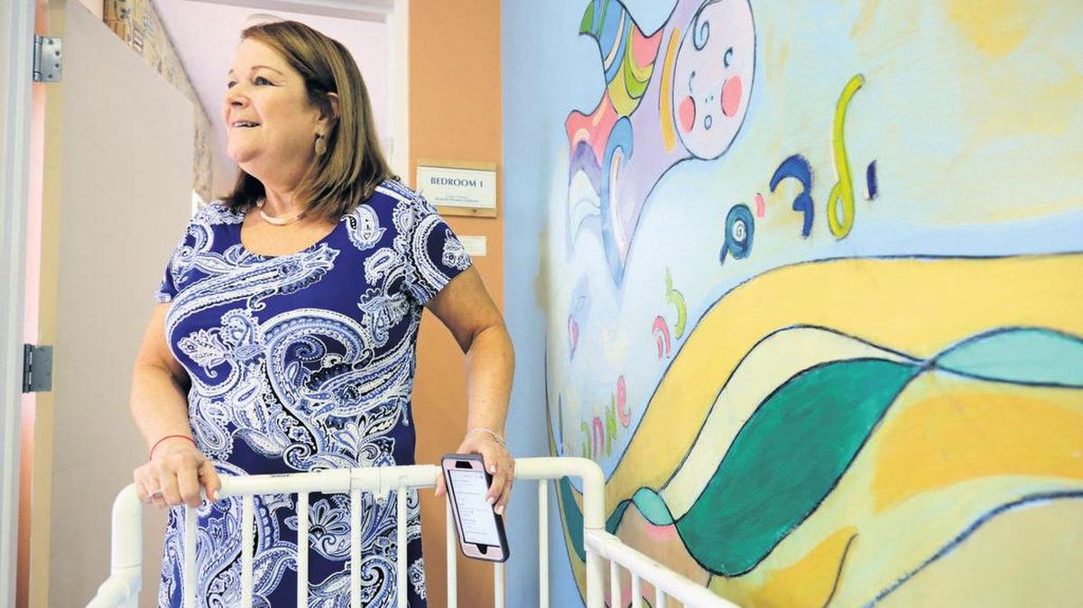 Sarah Franco, executive director of JAFCO, in one of the children’s rooms at the Mahler Family Complex in the David Posnack Children's Village in Sunrise.