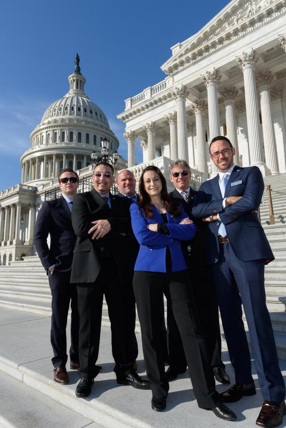 Debbie Zelman and foundation board members lobby Congress for stomach cancer research grants, February 2017.
