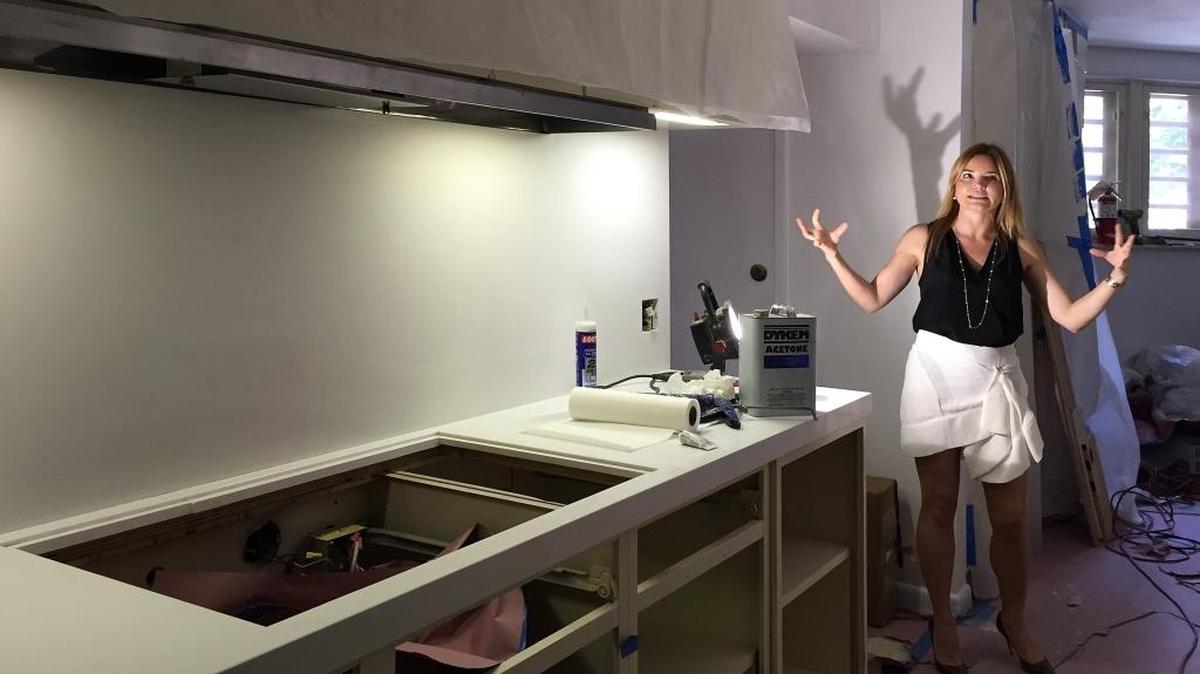 Kitchen islands have gone through a major metamorphosis, too. At one time, they were more like peninsulas holding a sink that faced inward toward the rest of the house. Above: Designer Hillary Littlejohn Scurtis explains in 2016 her design of the kitchen at the The Kampong, a botanical garden in Coconut Grove.