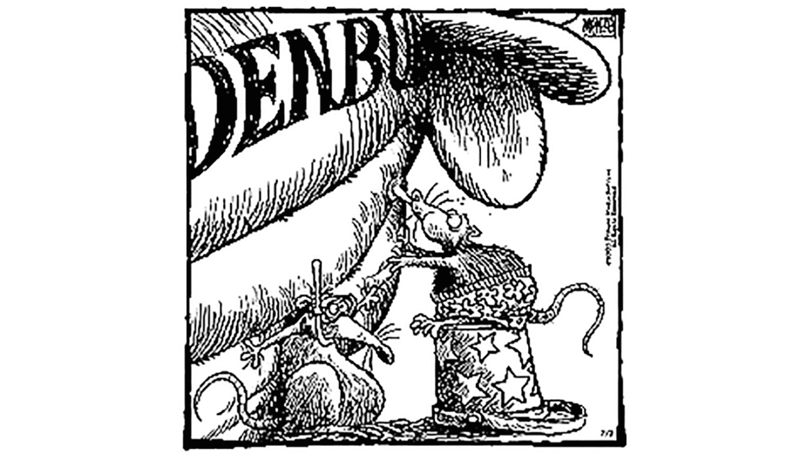 Classic ’00: Neither man nor rat can properly fold the laundry