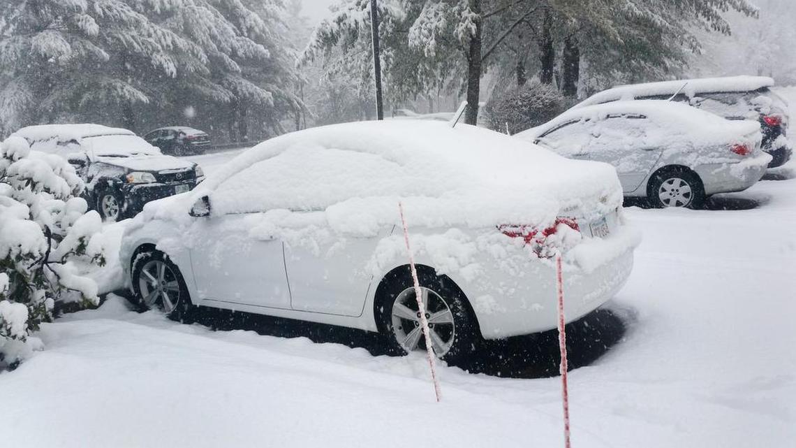 Dave Barry’s rental car enjoying the weather in New Hampshire.