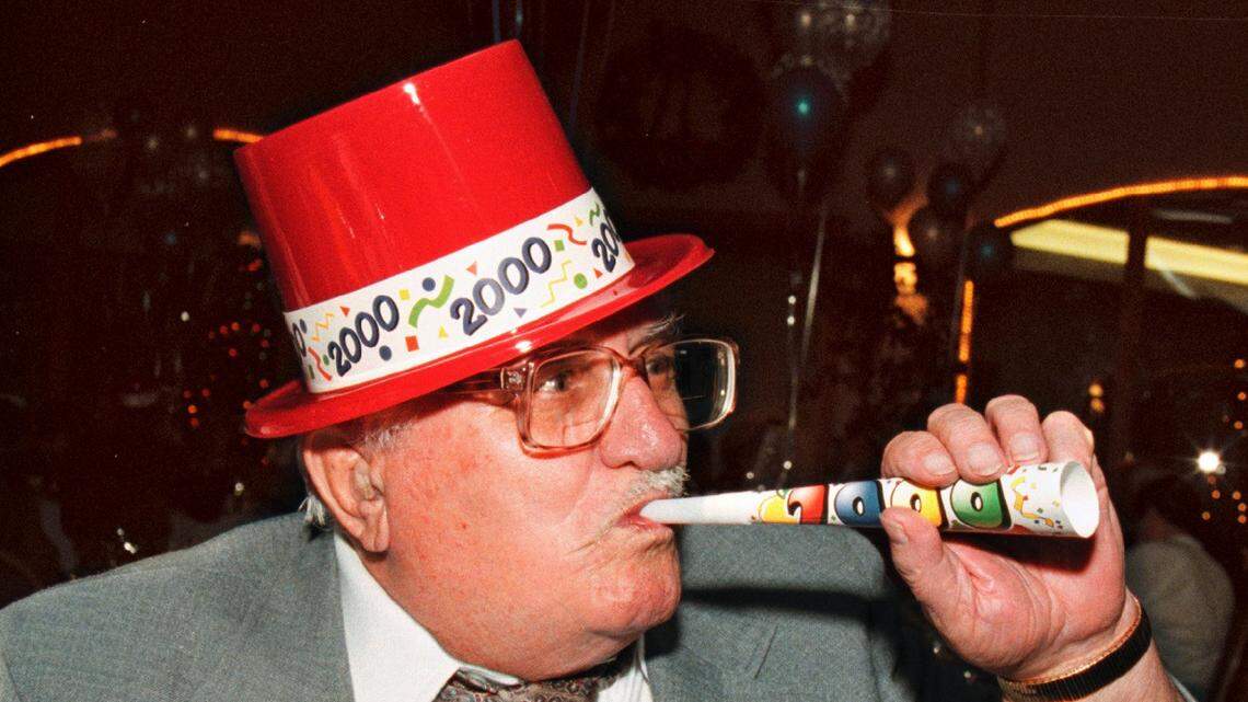 Miramar resident Michael Bafundo, 88, celebrates New Years Eve, 1999