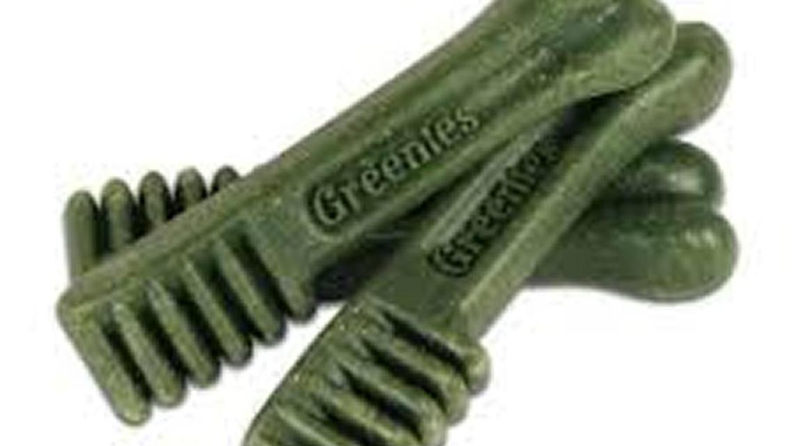 
Safe for dog: Greenies chews.
