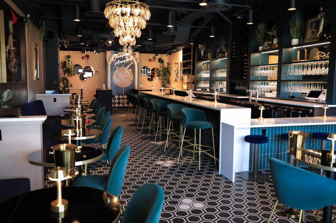Flutes Champagne Bar pours premium bubbly in a chic space perfect for a celebratory toast.