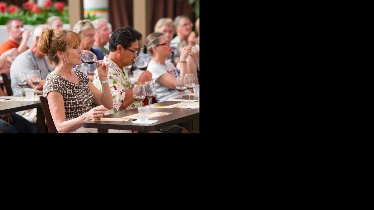 
Guests attending the annual Epcot International Food & Wine Festival at join a daily beverage seminar.
