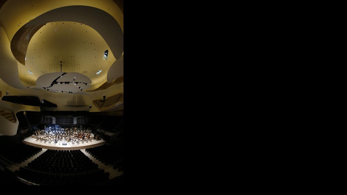 
The interior of the new Paris Philharmonie concert hall in Paris 
