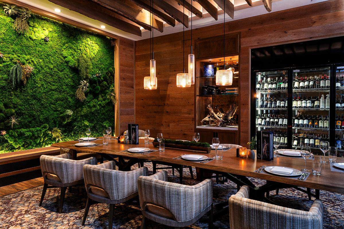 The ambiance at Drift restaurant cannot be beat.