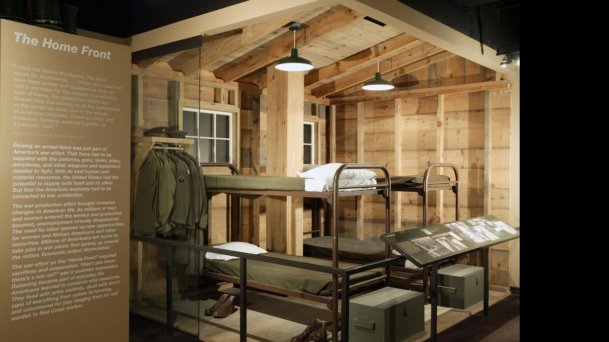 
An exhibit from The Home Front gallery at the National WWII Museum.
