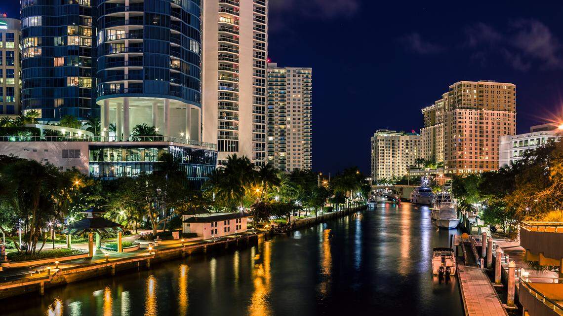 Fort Lauderdale’s canals shine bright during the Seminole Hard Rock Winterfest Boat Parade.