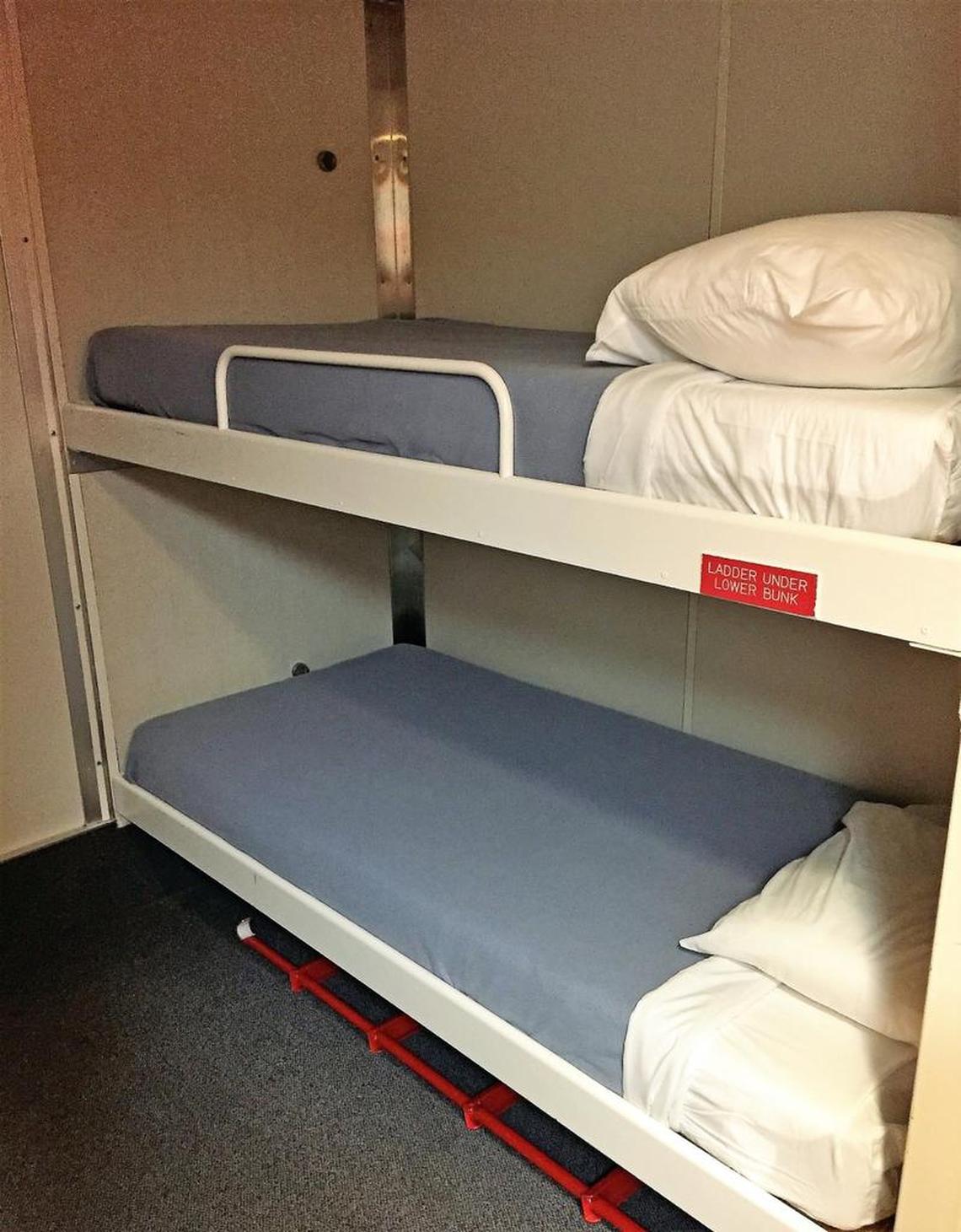 A cabin for two on the ferry Matanuska.