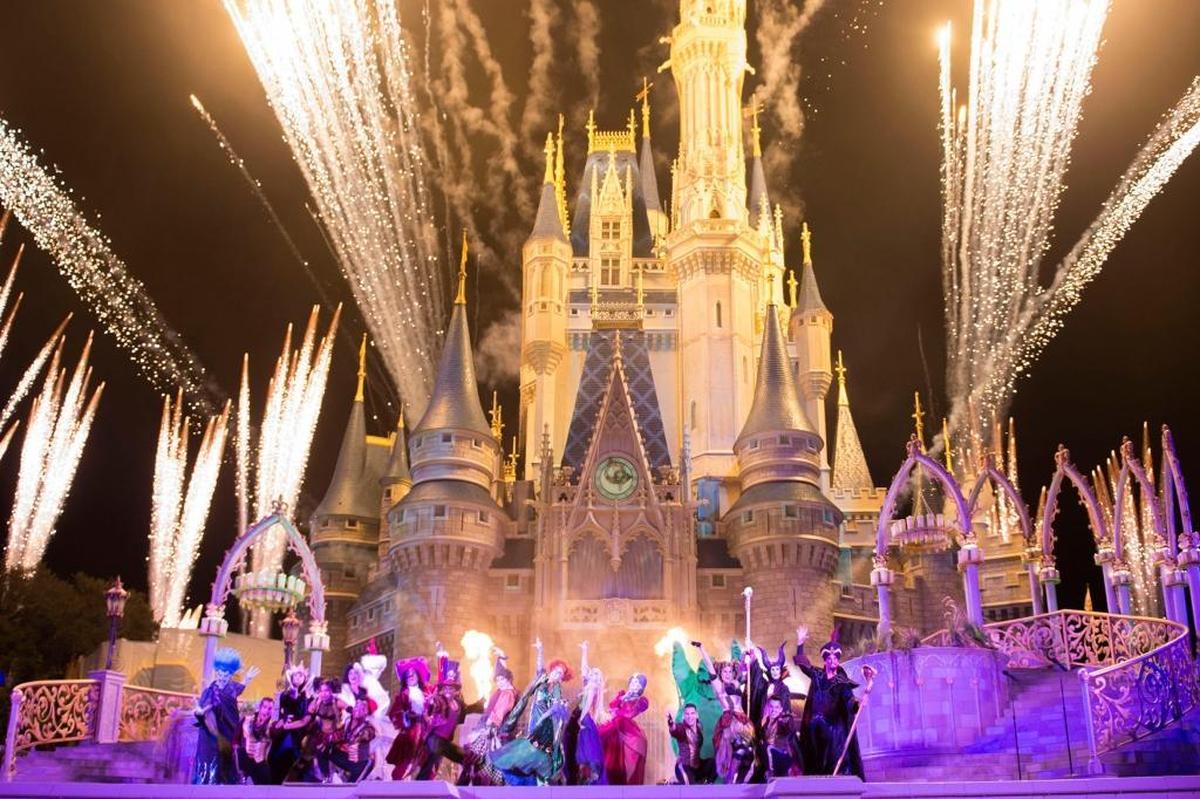 The mischievous Sanderson Sisters from Disney’s “Hocus Pocus” throw an evil Halloween party that features appearances by Dr. Facilier, Oogie Boogie, Maleficent and other great Disney villains during Mickey’s Not-So-Scary Halloween Party at Magic Kingdom.
