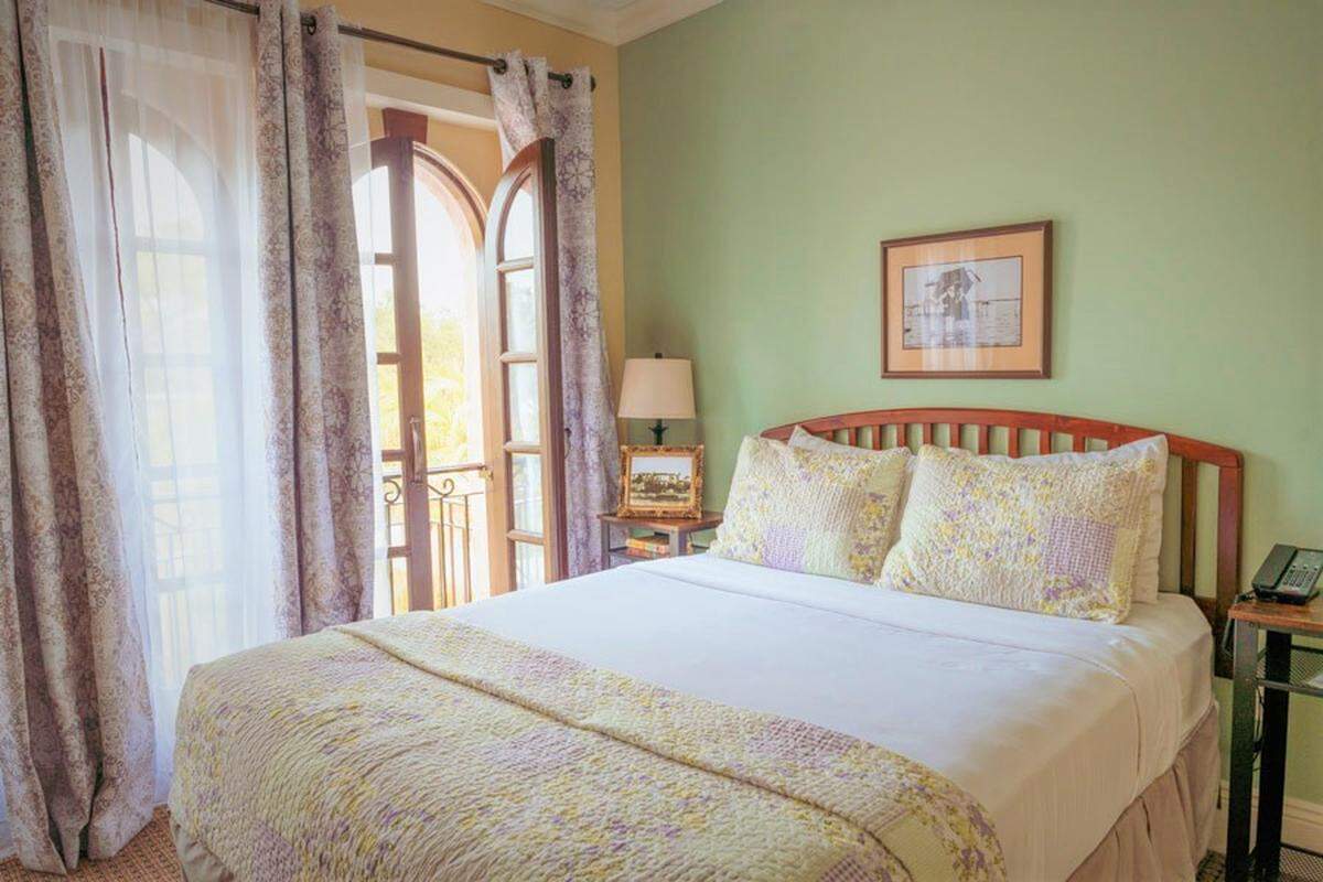 One of the charming guest rooms at The Hacienda.