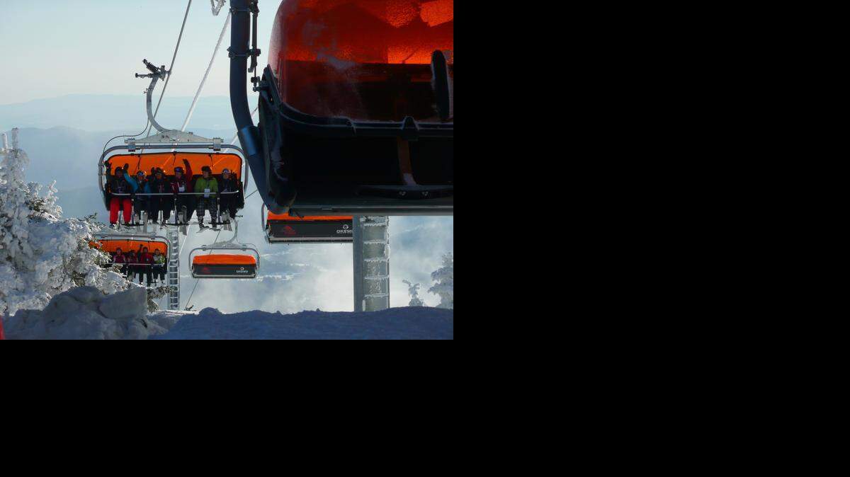 
Okemo Mountain Resort in Vermont has a new bubble chair lift with heated seats.
