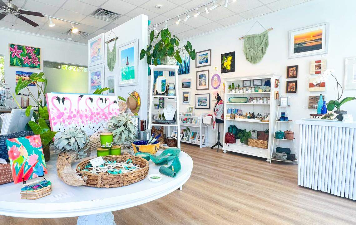 Discover a vibrant art collection at the women-owned Sacred Space Gallery.