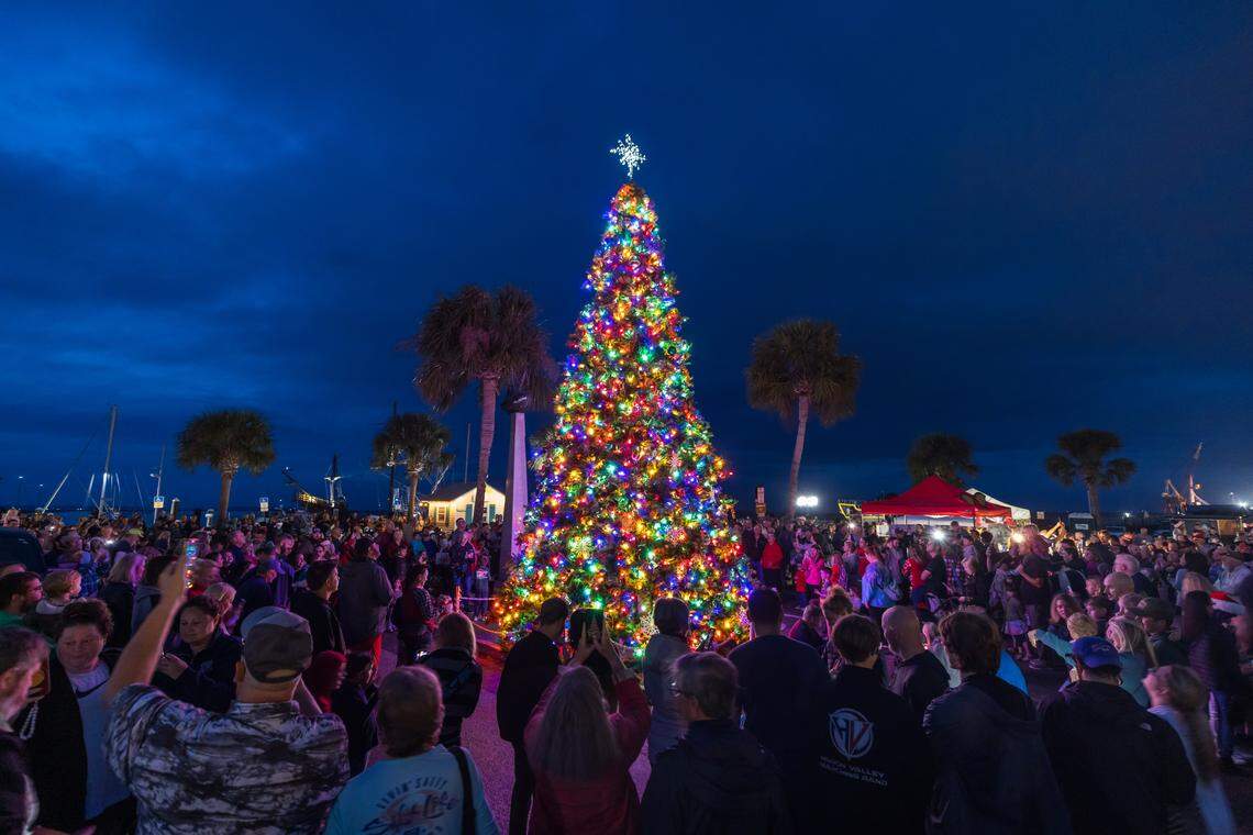 Historic Amelia Island glows with Victorian charm during the annual Dickens on Centre Festival and downtown tree lighting.