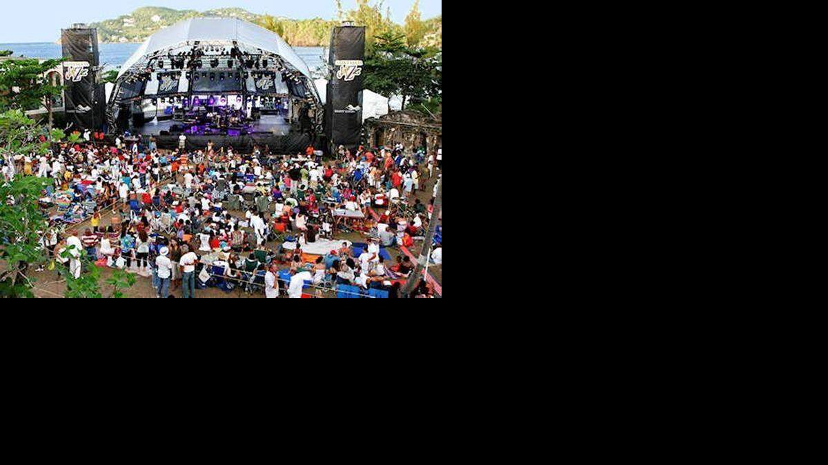 
The stage at Pigeon Island National Landmark in St. Lucia.
