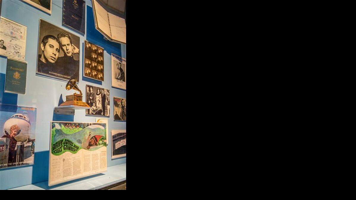 
Items belonging to musician Paul Simon when he was with the duo Simon & Garfunkel in a new exhibit, ‘Paul Simon: Words & Music.’


