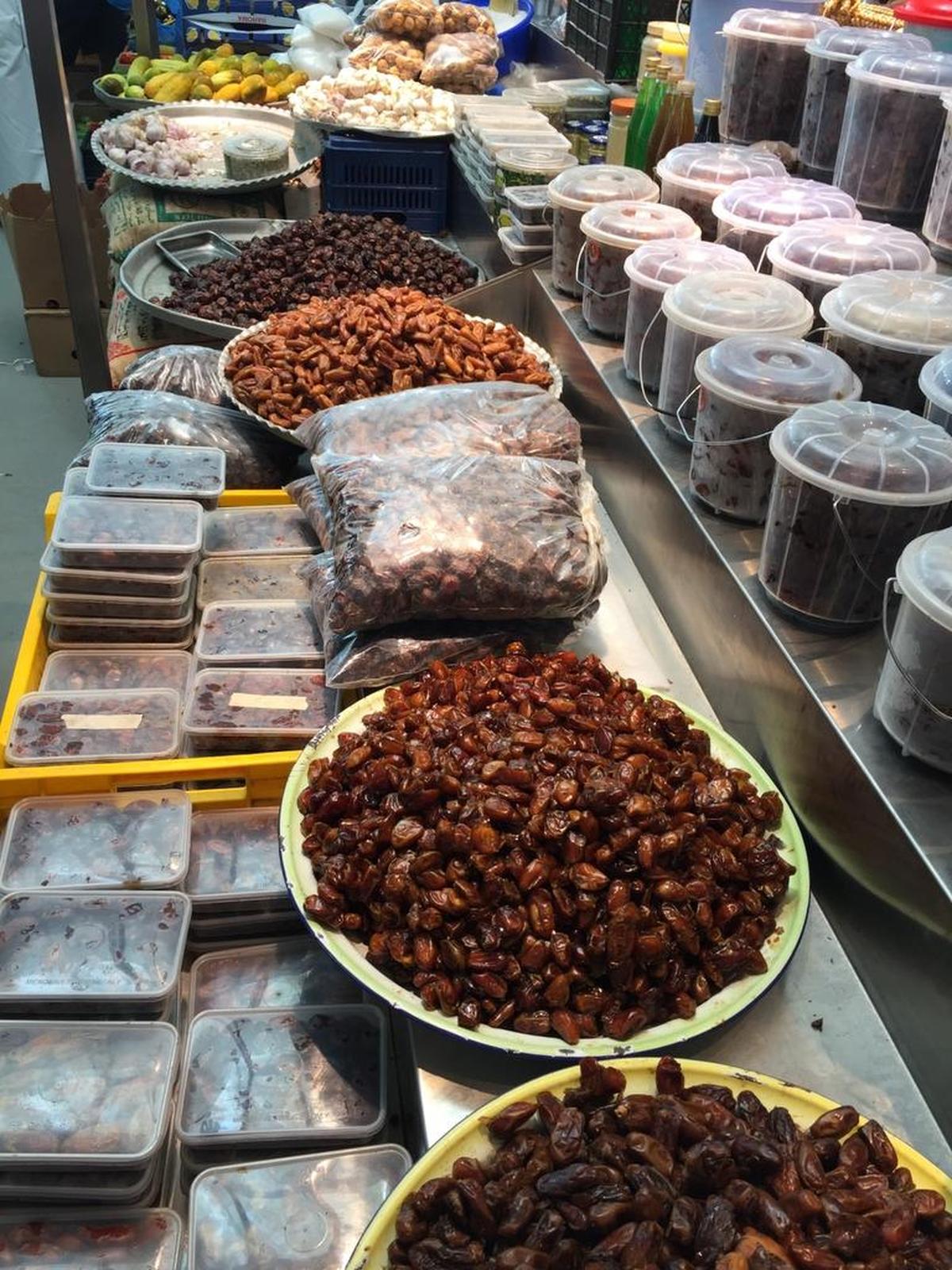 The executive chef bought 80 pounds of dates in Muscat, Oman, for the 553 passengers aboard Seabourn Encore to share