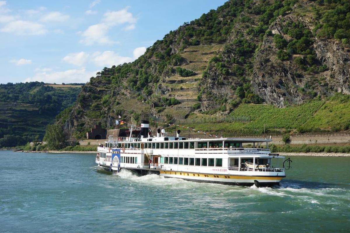 The Rhine River is best experienced from the deck of a relaxing riverboat, surrounded by the wonders of this romantic and historic gorge.