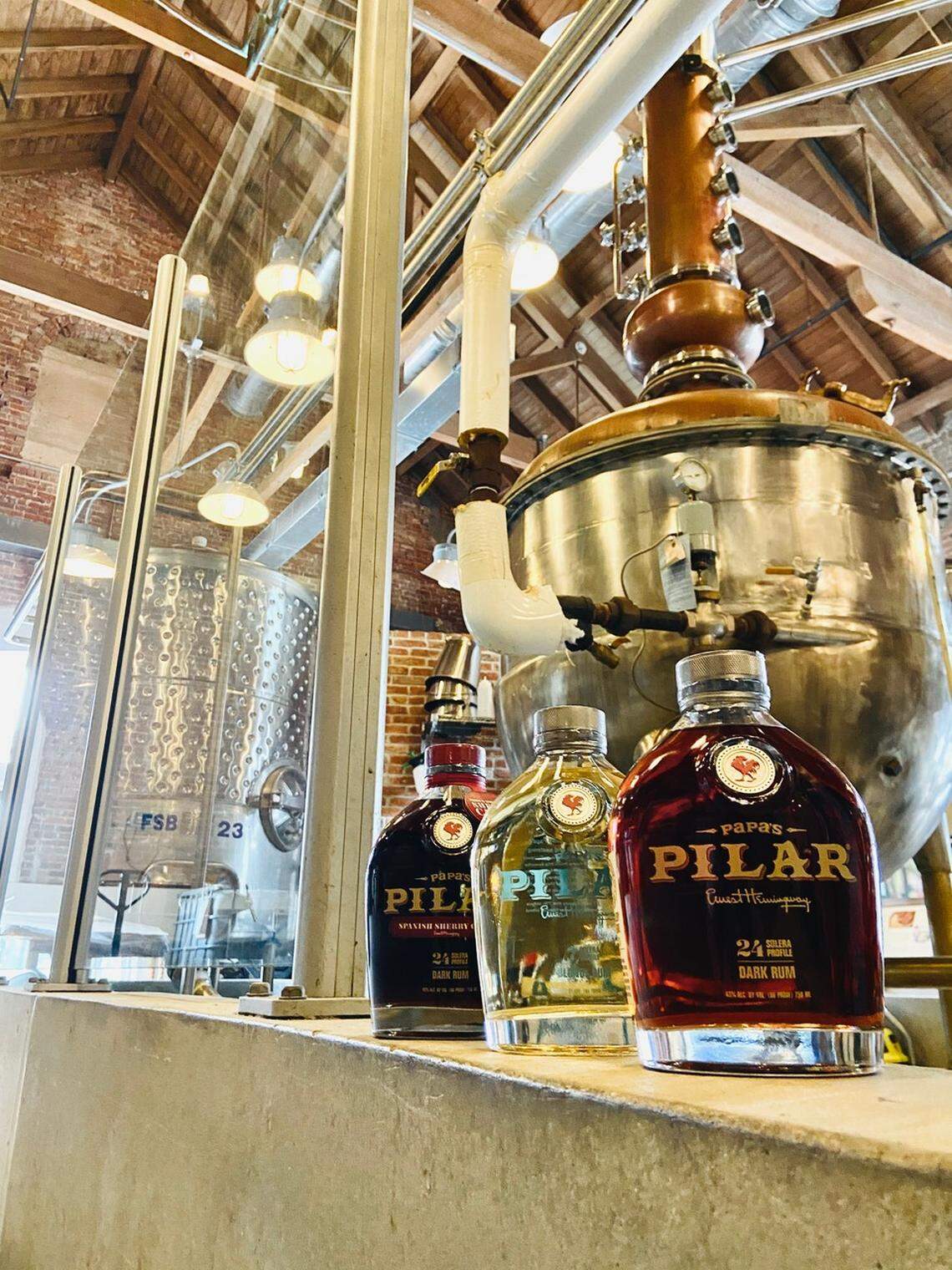 Papa’s Pilar rum distillery is an homage to Ernest Hemingway.