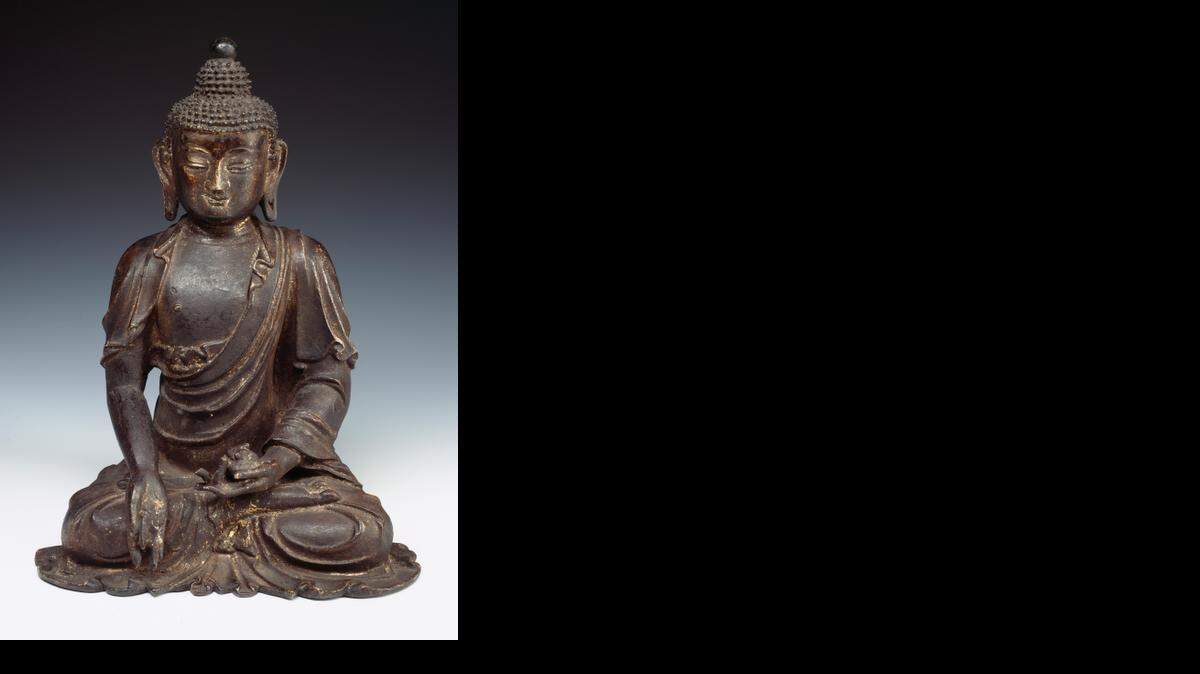 
Chinese, Medicine Buddha or Master of Healing (Bhaisajyaguru, Tibetan), late 14th-early 15th century
