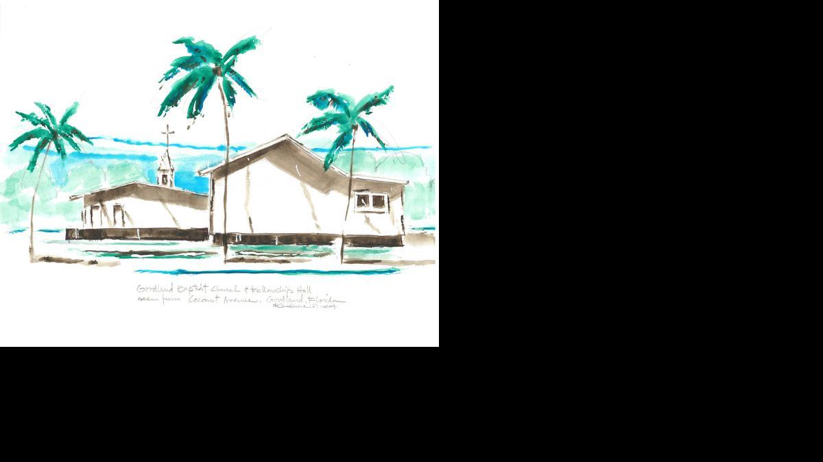 
Water color by Donald Sunshine 
