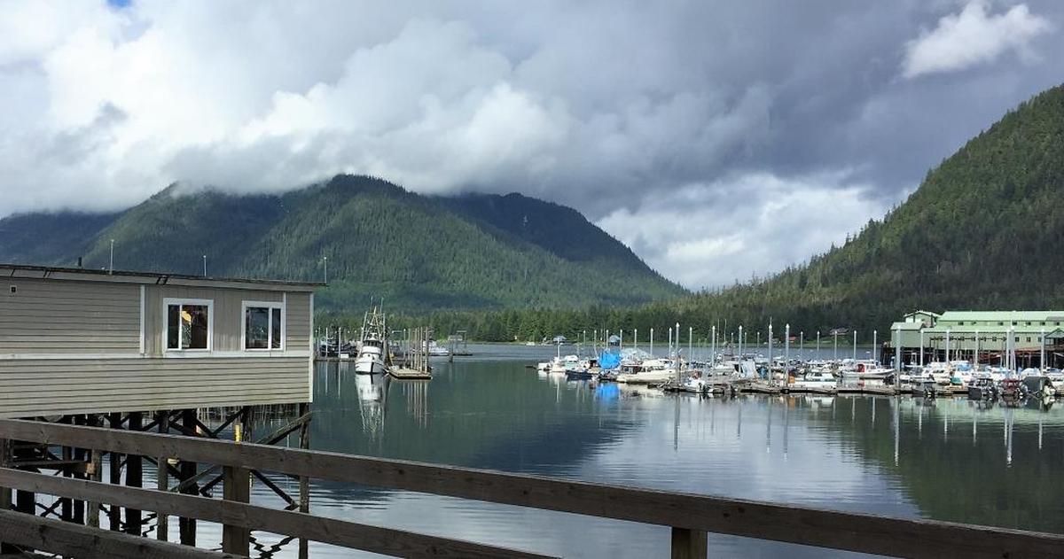 The quiet harbor at Petersburg, Alaska.