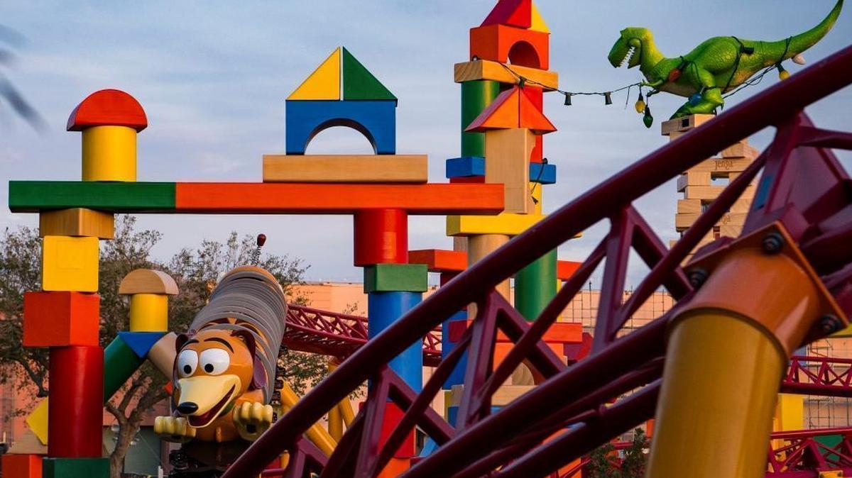 Slinky Dog Dash is a family roller coaster in the new Toy Story Land, opening June 30 at Disney’s Hollywood Studios.