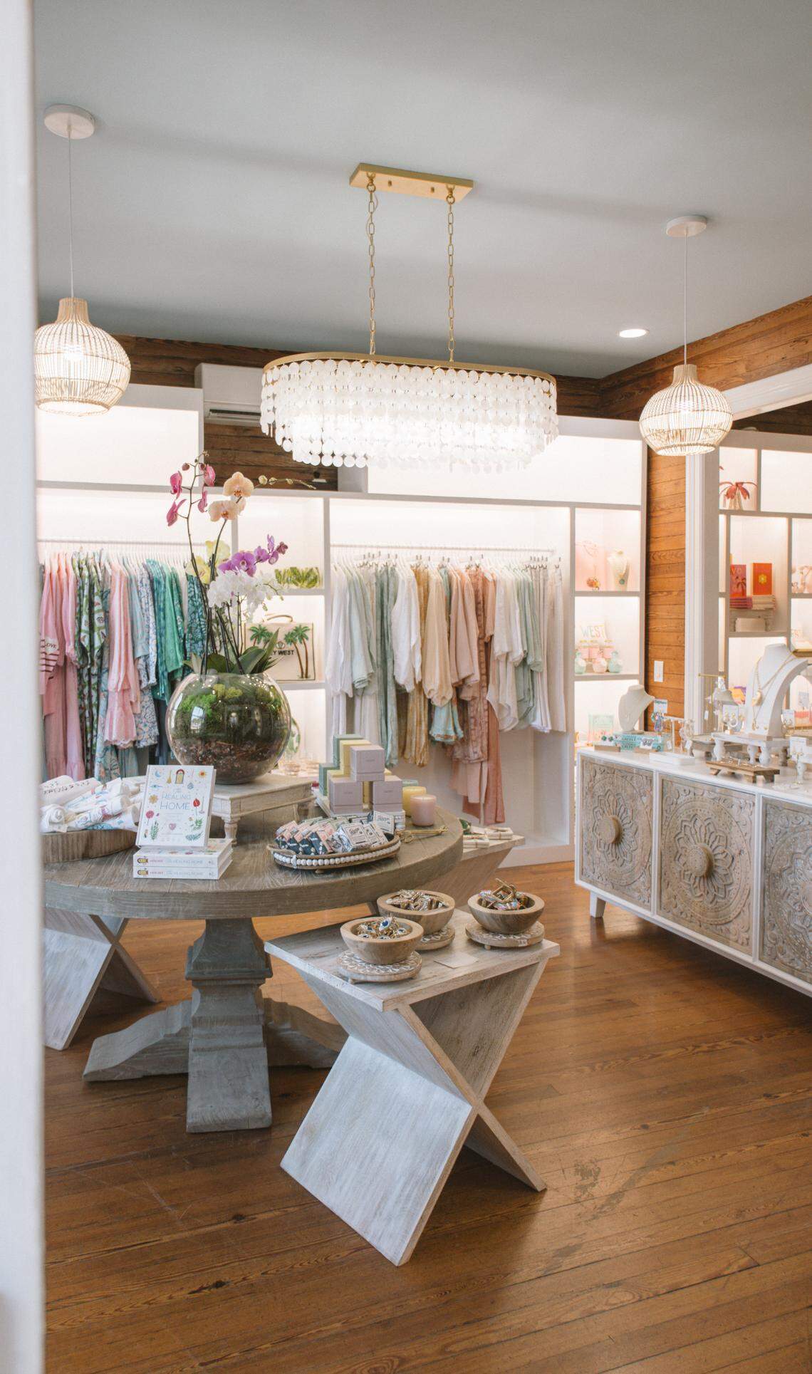 Pick out a tropical-chic outfit or beautiful memento at Island Mercantile Boutique.