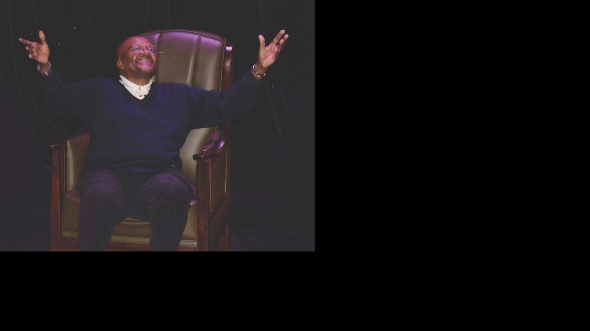 During a port call in South Africa, Archbishop Desmond Tutu, the Nobel Peace Prize laureate, came onboard and talked about being the first black African archbishop of Cape Town.