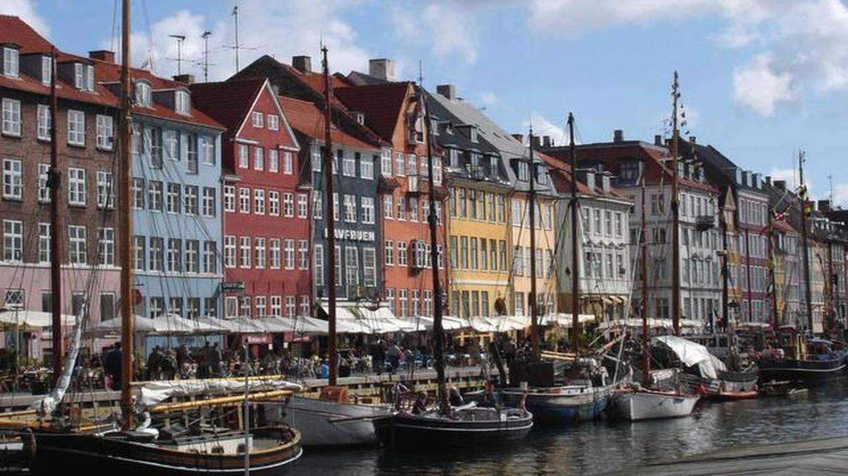 
The colorful Nyhavn neighborhood is the place to moor on a sunny day in Copenhagen. 
