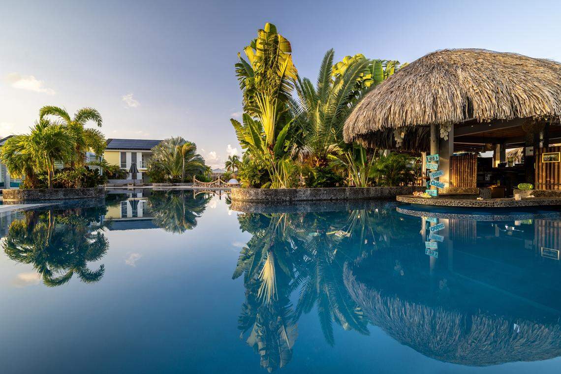 Resort pools offer a peaceful place to unwind after a day on the water.