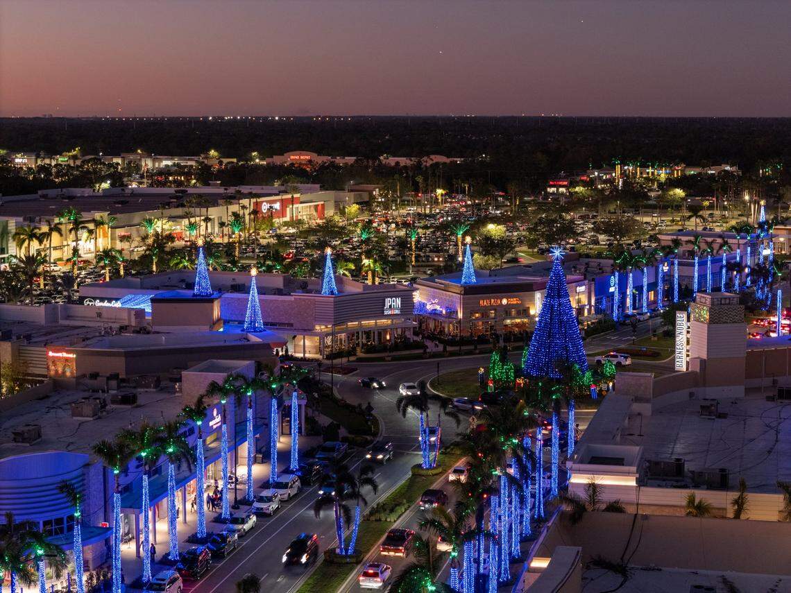 Sarasota’s University Town Center lights up with high-flying acts, ice skating, and millions of lights.