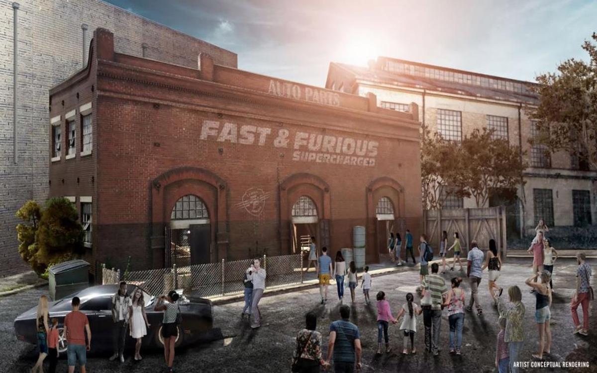 Outside the Supercharged building, home base for the Fast and Furious family, guests will encounter Dominic’s iconic Dodge Charger.