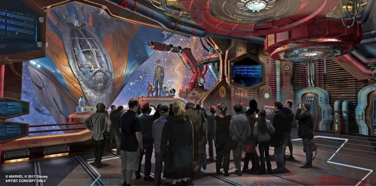 At Epcot, a Guardians of the Galaxy roller coaster under construction will be one of the longest indoor coasters in the world.