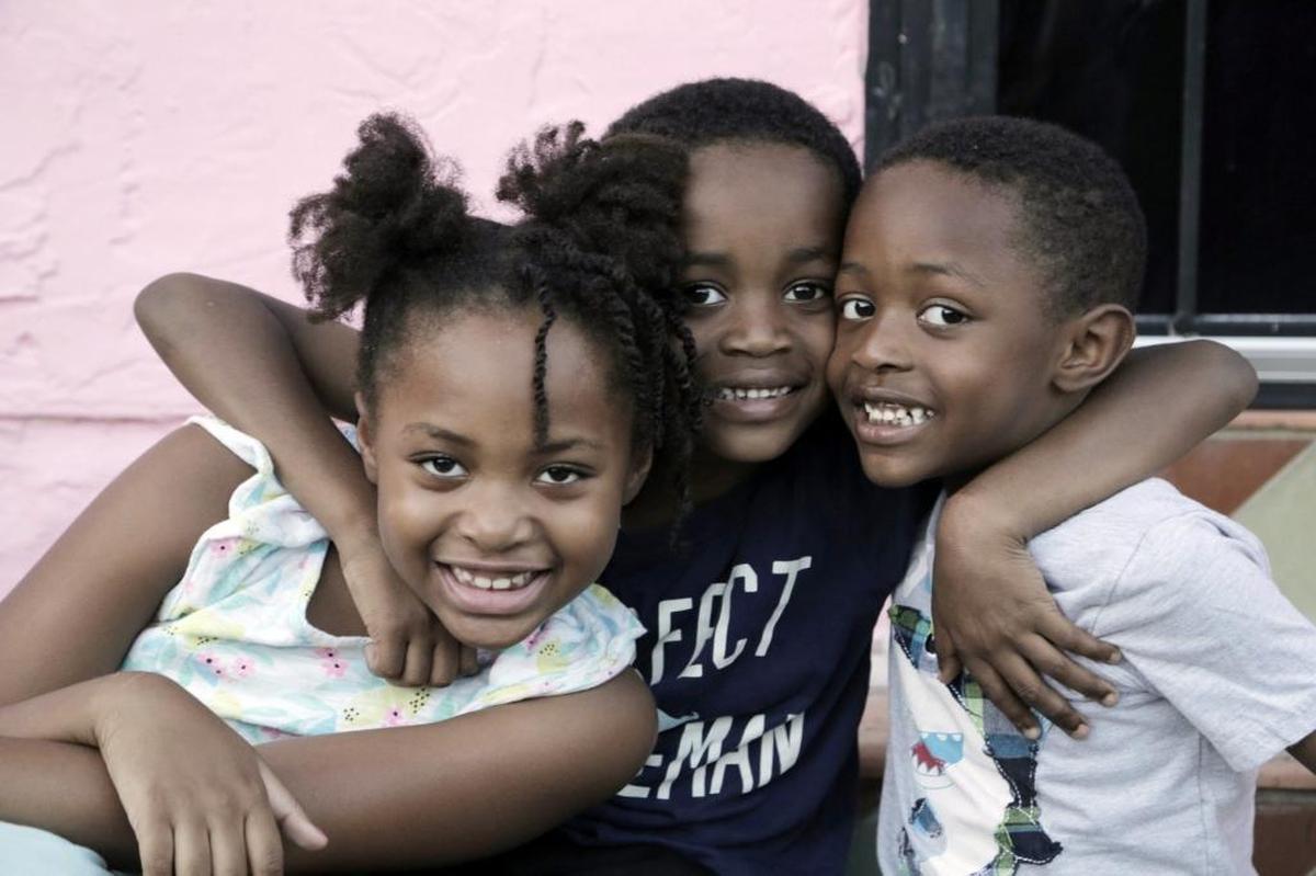 Elliott, center, and his siblings, Jazmine, 7, and Ethan, 4.